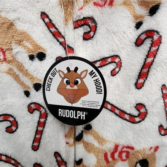 Nwt Rudolph the Red-Nosed Reindeer Women's Super Minky Union Suit, Sz 3X… - Picture 7 of 9